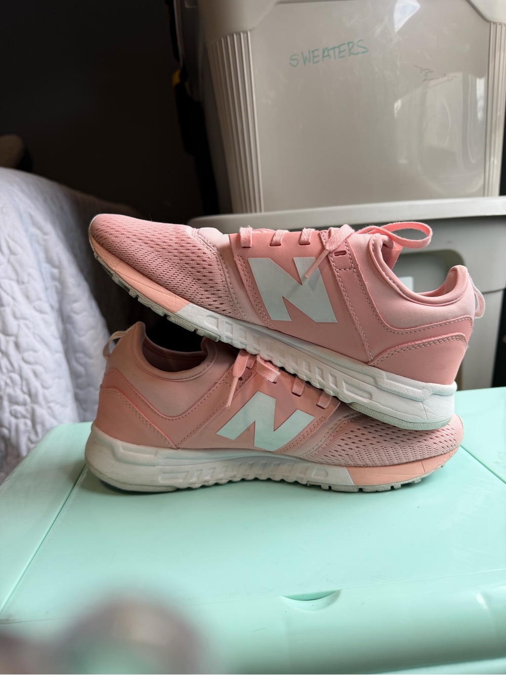 New Balance 24/7 Pink/Salmon Women's Athletic Sneakers